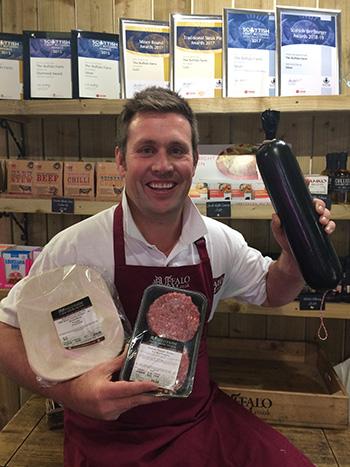 Steve Mitchell of Buffalo Farm with Great Taste Award Products Steve Mitchell of Buffalo Farm with Great Taste Award Products